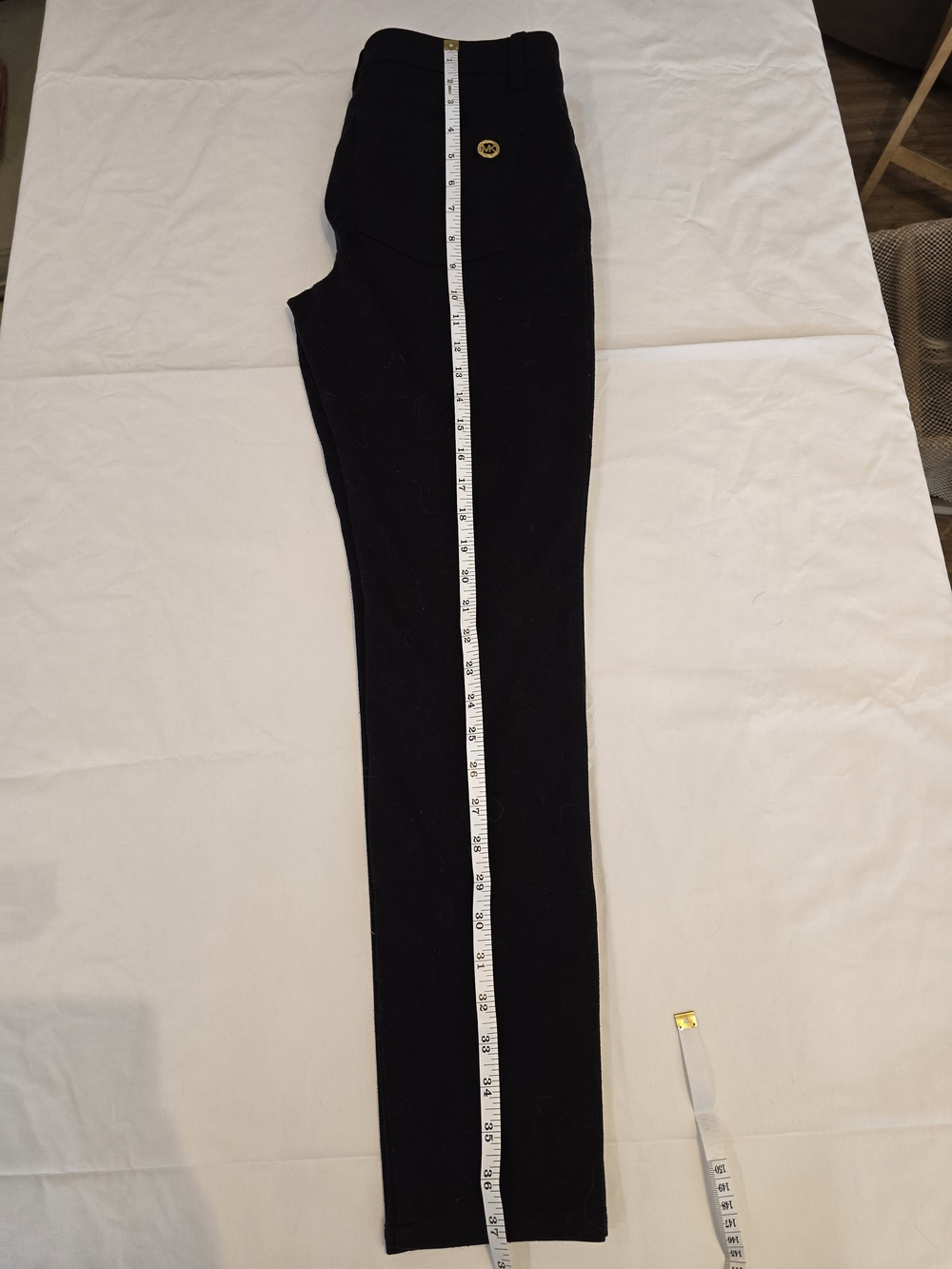 Michaels Kors Black Soft Denim with Gold Button Detail